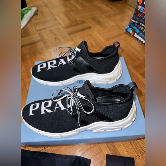 Prada Knit Fabric Logo Sneaker - Picture 9 of 14
